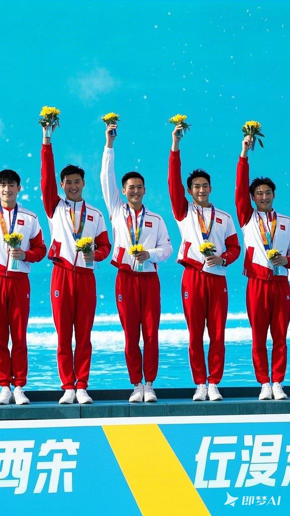 包含游泳比赛颁奖典礼开启,选手欢呼雀跃登上领奖台的词条 包含游泳比赛颁奖典礼开启,选手欢呼雀跃登上领奖台的词条