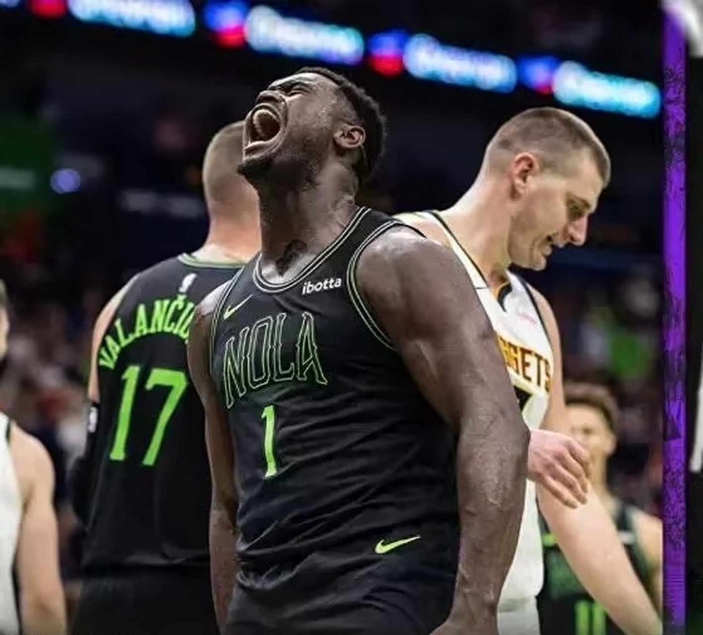 包含尼克斯横扫北京队，锡安统治全场的词条